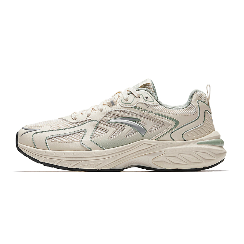 Anta AT959 Rebound Lightweight Breathable Low Top Casual Running Shoes Women's Beige Green