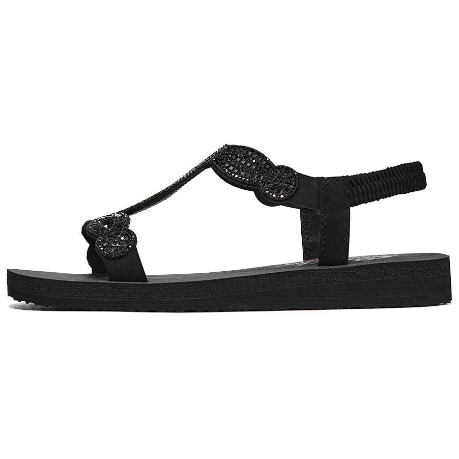 Skechers CALI One Strap Sandals Women's All Black