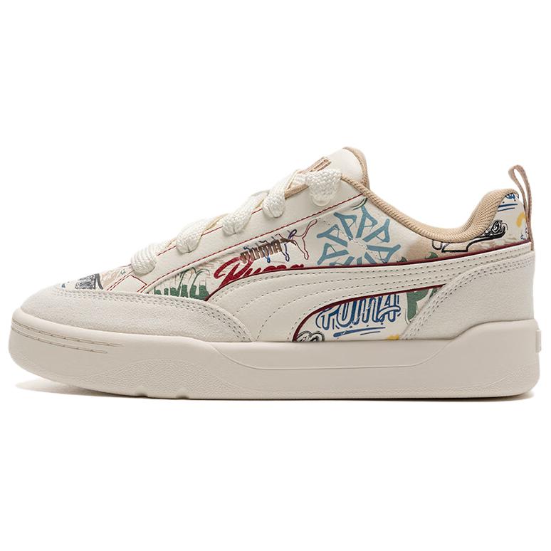 PUMA Park Lifestyle Cushioning, Wear Resistant Low Top Skateboard Shoes Unisex Beige