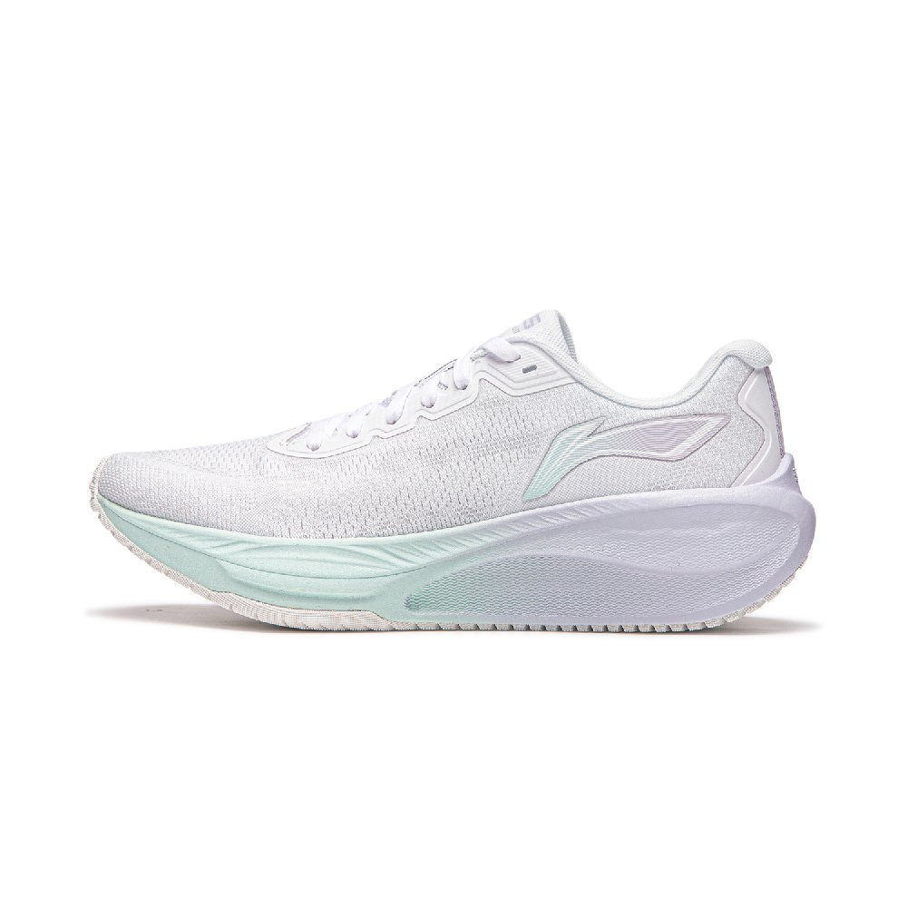 LiNing Wuyue 2.0 Cushioning, Slip Resistant, Abrasion Resistant, Breathable Low Top Casual Running Shoes Women's White