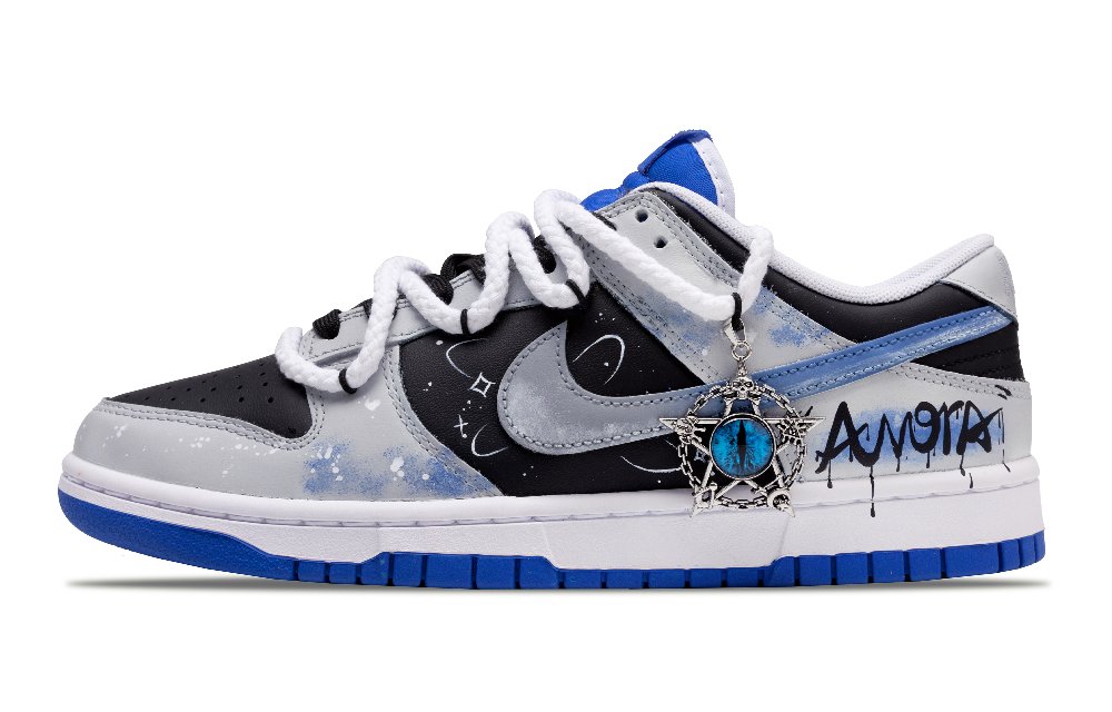 Nike Dunk Silent Night Sky Anti-Slip Wear-Resistant Low-Top Skateboard Shoes Men's Gray Blue