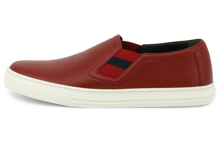 GUCCI Signature Slip-On Leather 'Red'