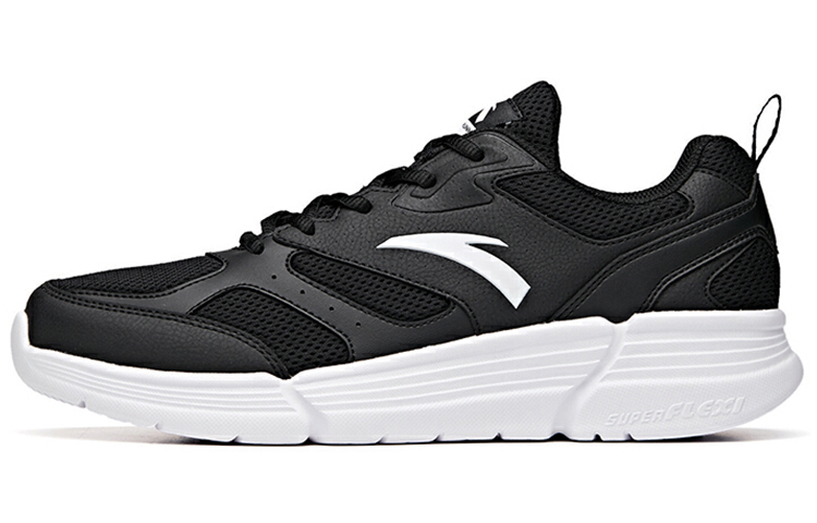 Anta Cushioning Anti-Slip Wear-Resistant Breathable Lightweight Rebound Low-Top Running Shoes Men's Black Casual