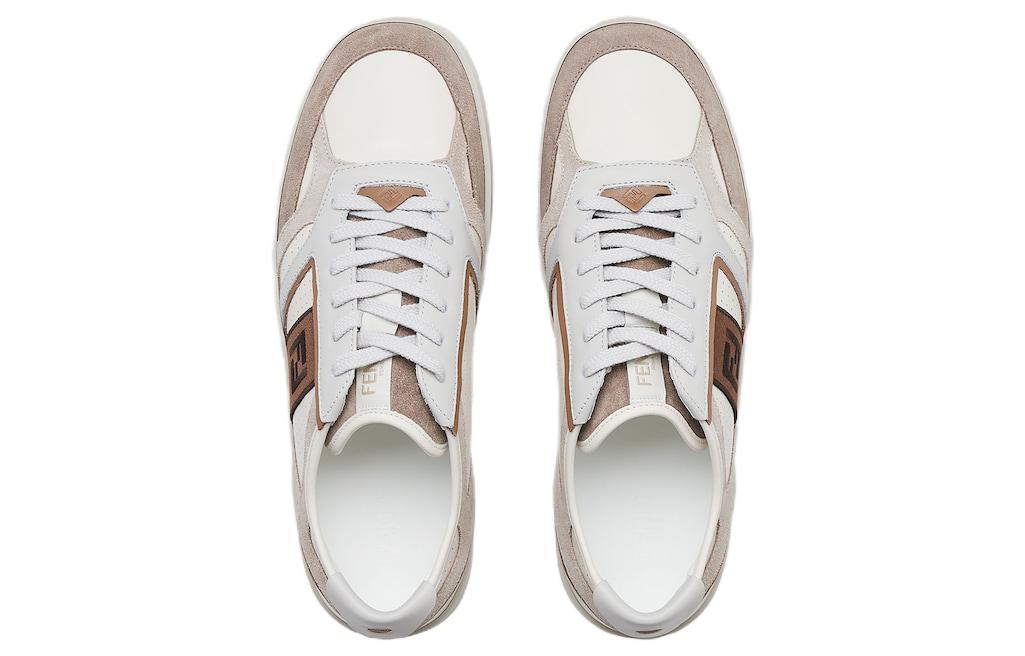 FENDI Ff Logo Embroidered Low-Top Sneakers