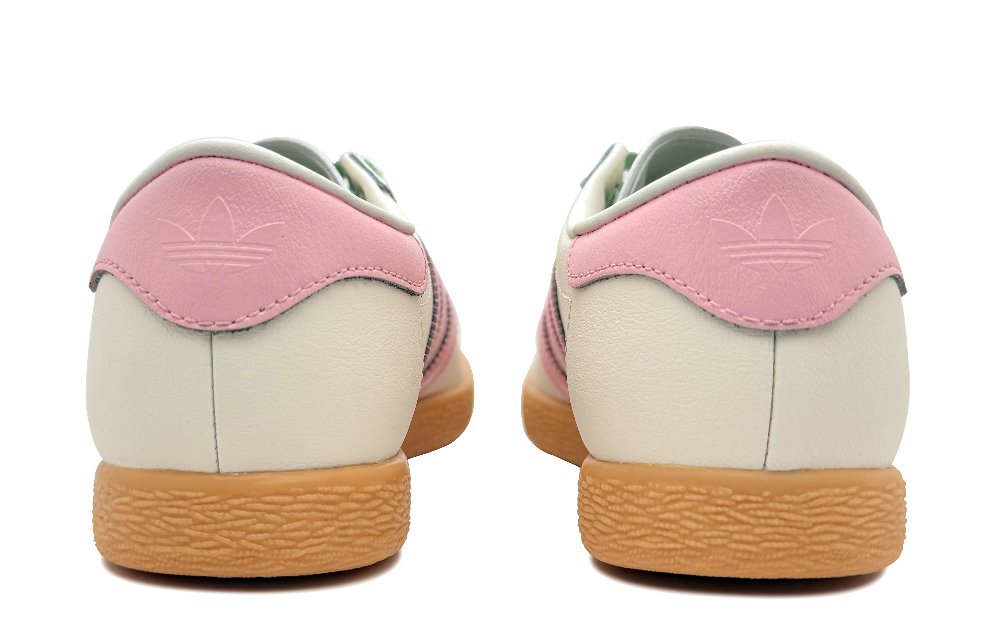 Adidas Originals Stadt Anti Slip Wear Resistant Low Top Skateboard Shoes Unisex Beige White Pink