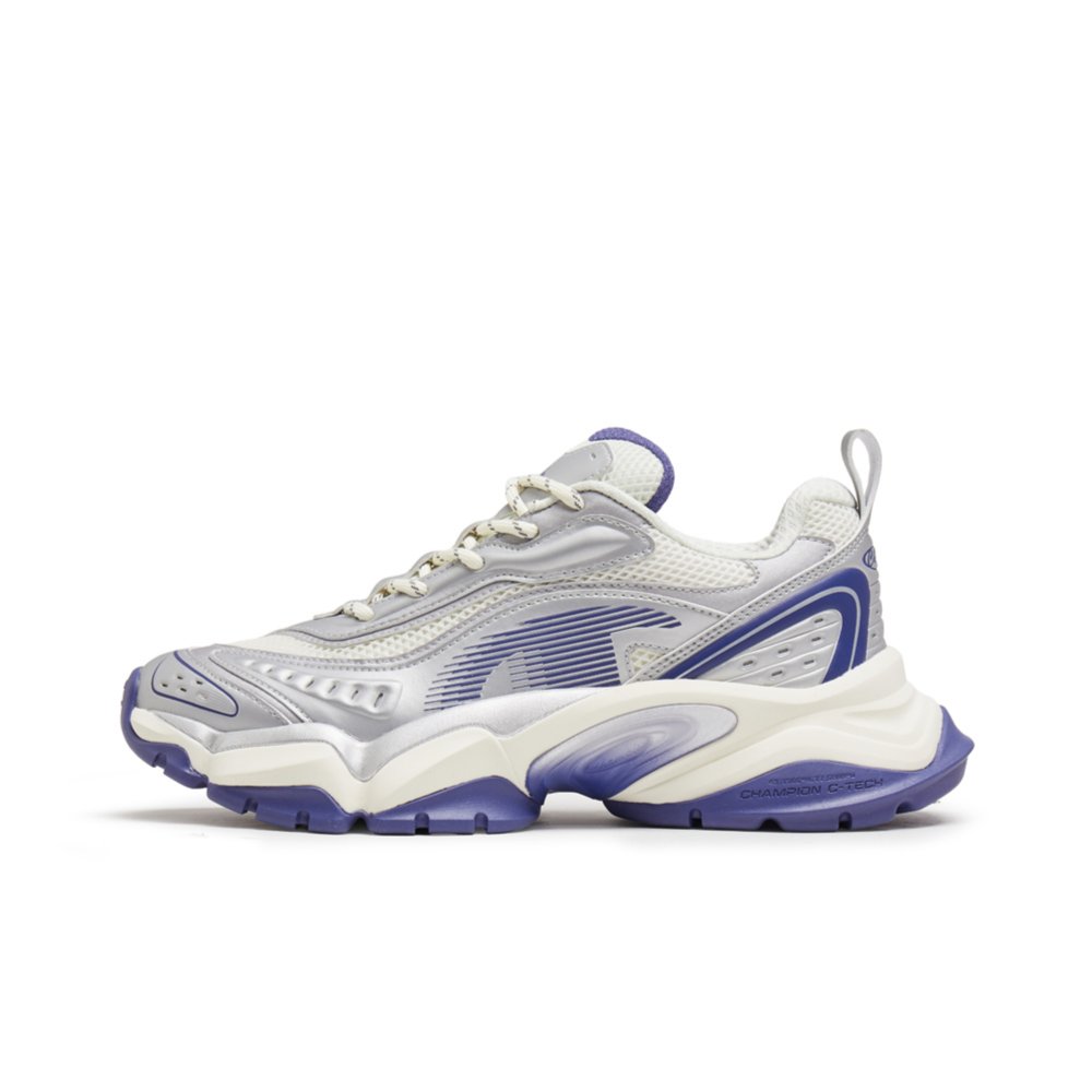 Champion Tooth Shark 2.0 Balance Low Top Chunky Sneakers Men's Silver White/Future Twilight