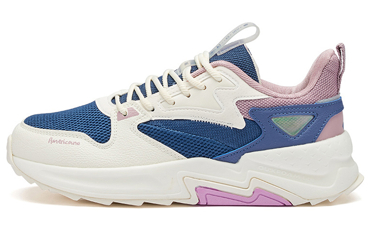 361° Anti Slip Wear Resistant Low Top Casual Shoes Women's White Blue