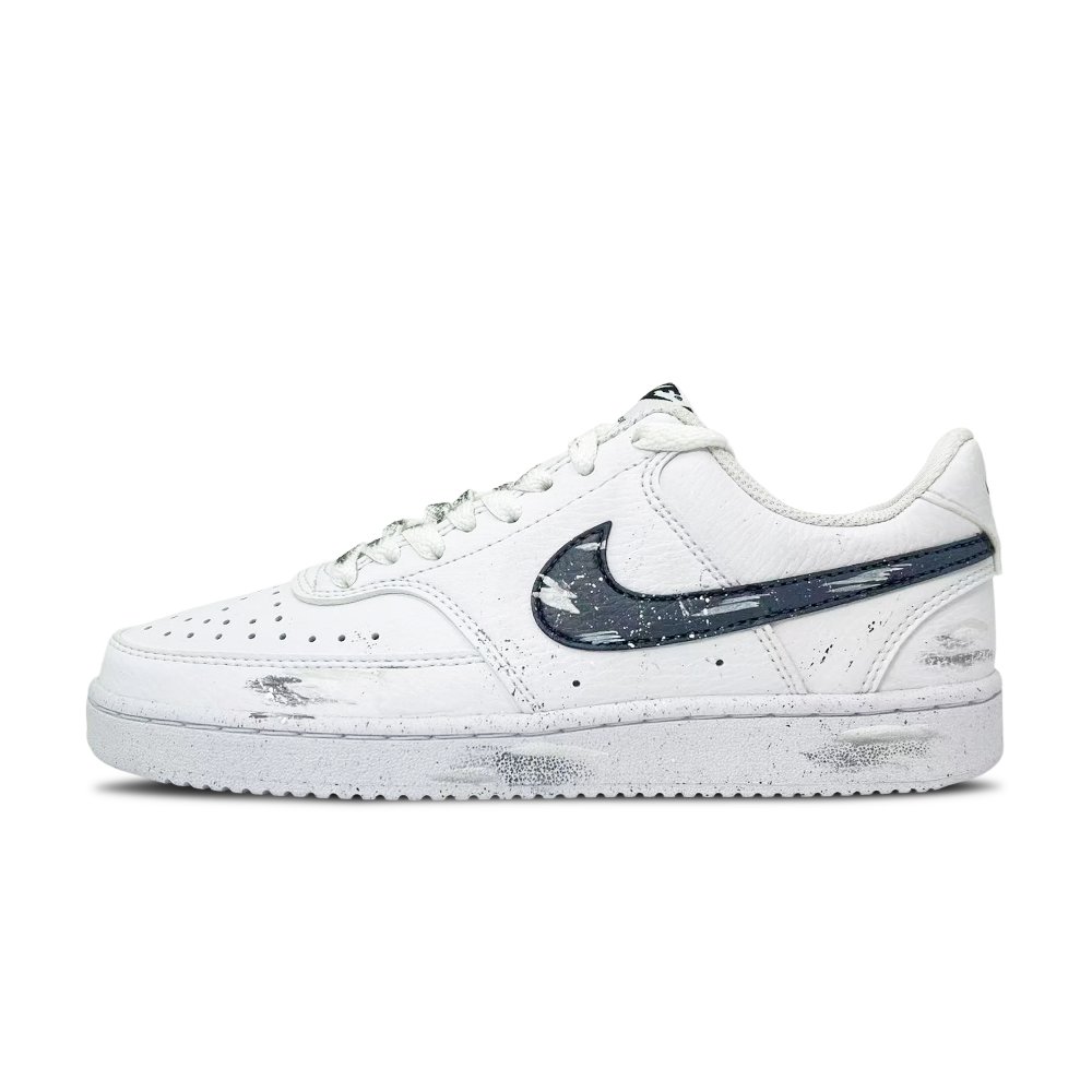 Nike Court Vision 1 Gray Mist Love Abrasion Resistant Low Top Skateboard Shoes Men's Gray