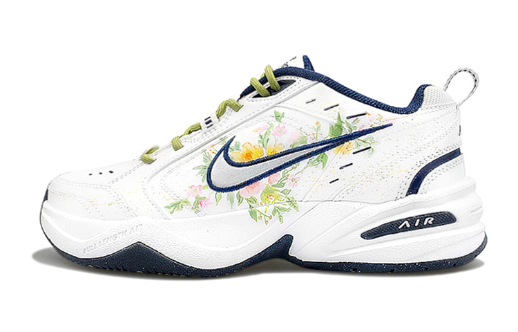 Nike Air Monarch 4 Low-Top Chunky Sneakers Unisex White Green