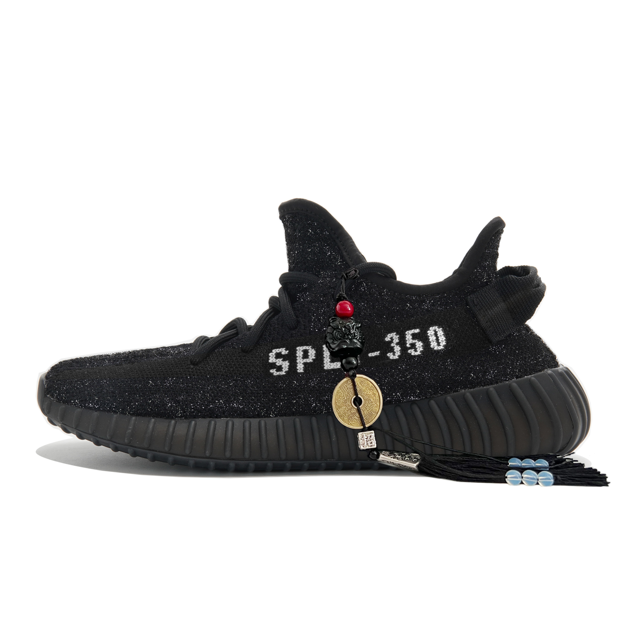 Adidas Originals Yeezy Boost 350 V2 Abrasion Resistant Low top Casual Shoes Unisex Black