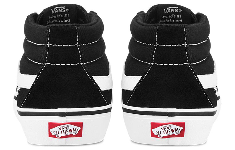 Sk8 Vans-Mid Pro 'Black White' купить в интернет-магазине Yoocart с быстрой доставкой по России.