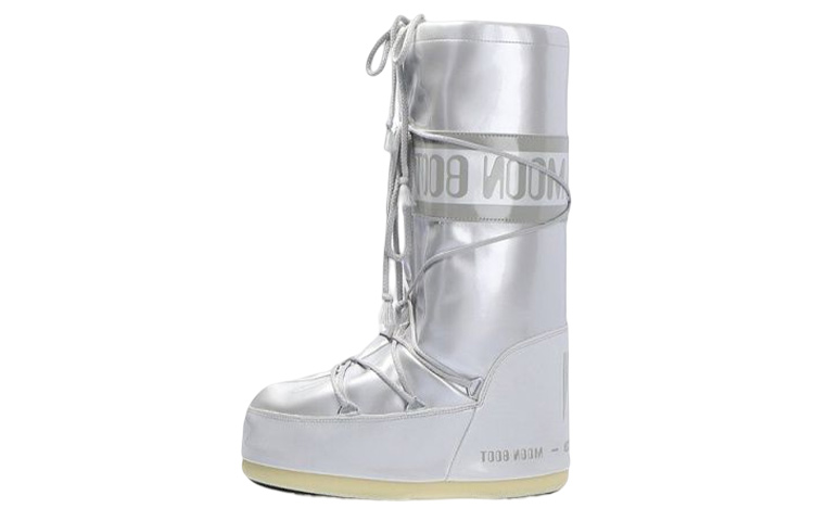 Moon Boot Crew Snow Boots Unisex Silver
