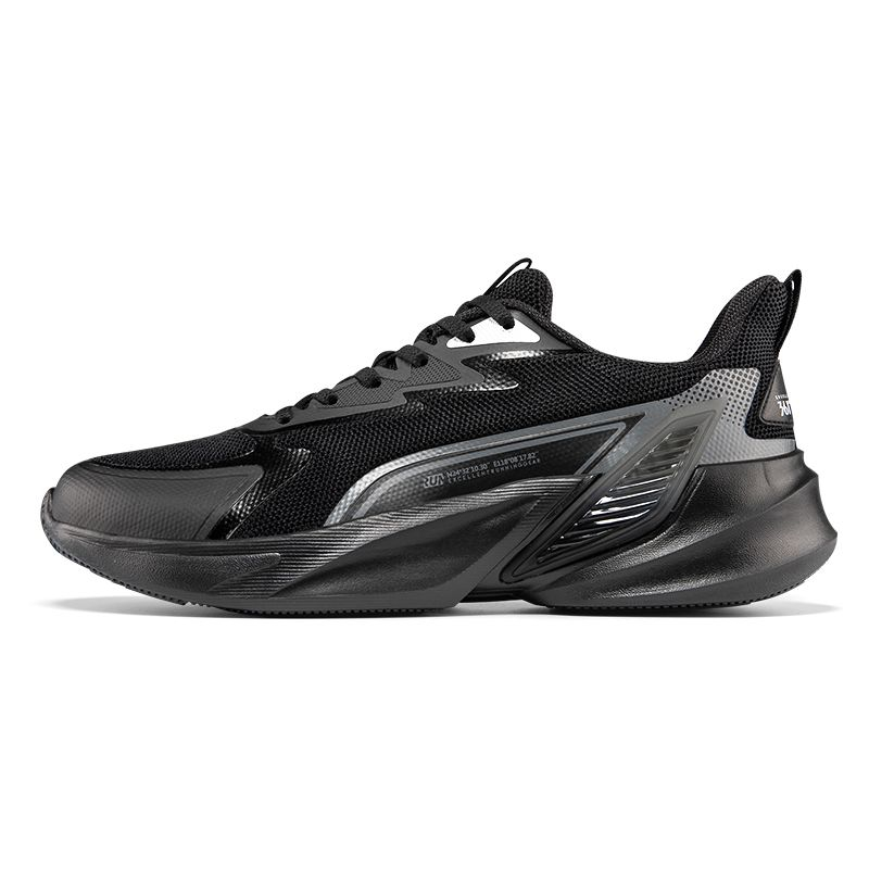 361° Durable Breathable Moisture-Wicking Low-Top Running Shoes Men's Black