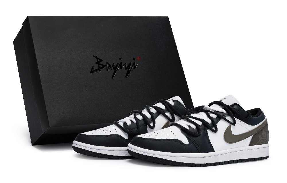 Jordan Air Jordan 1 Vintage Basketball Shoes Men's Low Top Brown