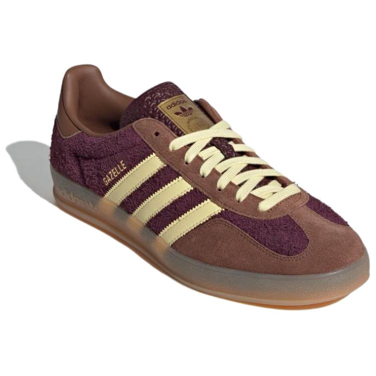 Adidas Gazelle Indoor Maroon Almost Yellow