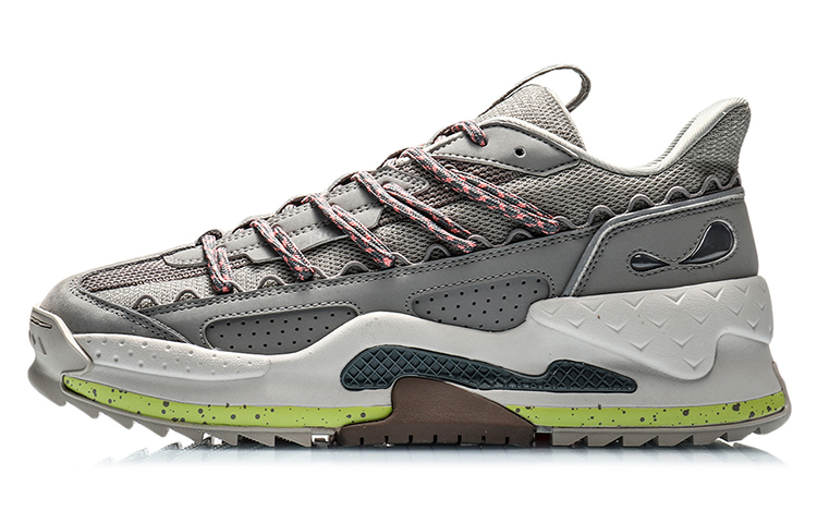 LiNing CF Slip Resistant Breathable Abrasion Resistant Cushioning Low top Casual Shoes Men's