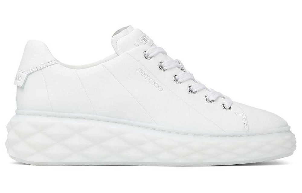 Jimmy Choo Diamond Light Maxi Leather Sneakers