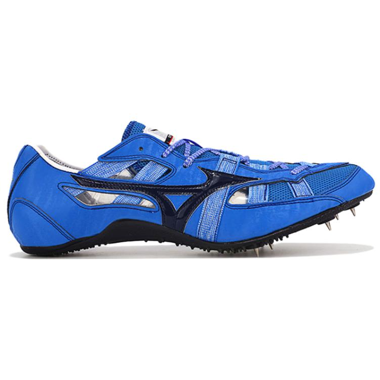 Mizuno Anti-Slip Wear-Resistant Low-Top Sprint Running Shoes Unisex Blue