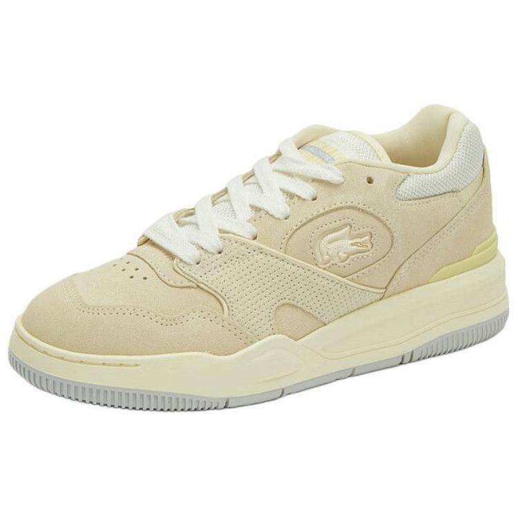 LACOSTE Low-Top Skateboard Shoes Women's Light Yellow купить в интернет-магазине Yoocart с быстрой доставкой по России.