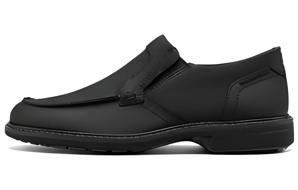 Ecco Casual Leather Shoes Men's Black