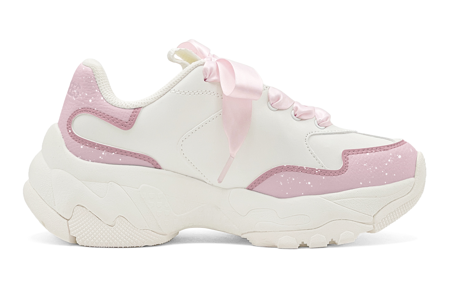 MLB Big Ball Chunky Anti Slip Wear Resistant Low Top Chunky Sneakers Unisex Beige Pink