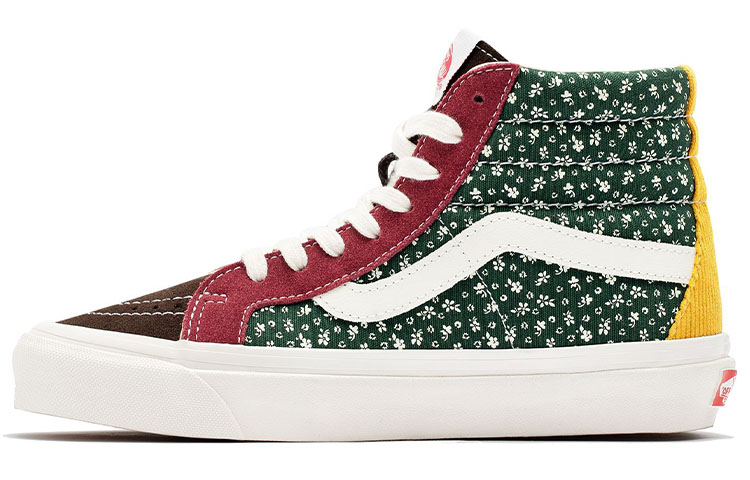Vans Style 38 Cozy Skateboarding Shoes Unisex Green Red