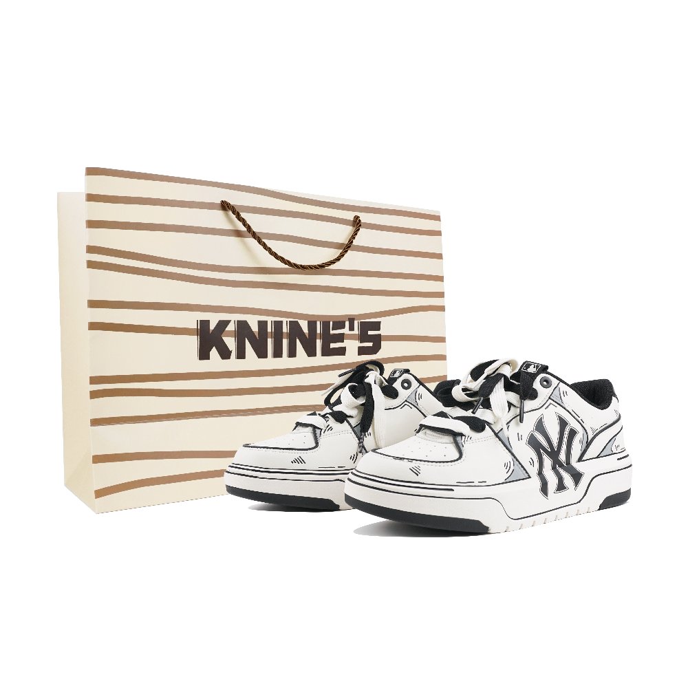 MLB Chunky Liner Nine Systems Low Top Skateboard Shoes Unisex Black White Gray
