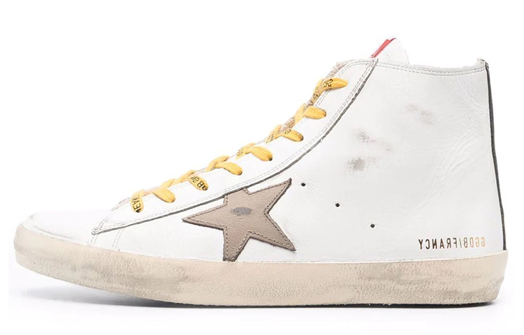 Golden Goose Francy Skateboard Shoes Men High-Top White