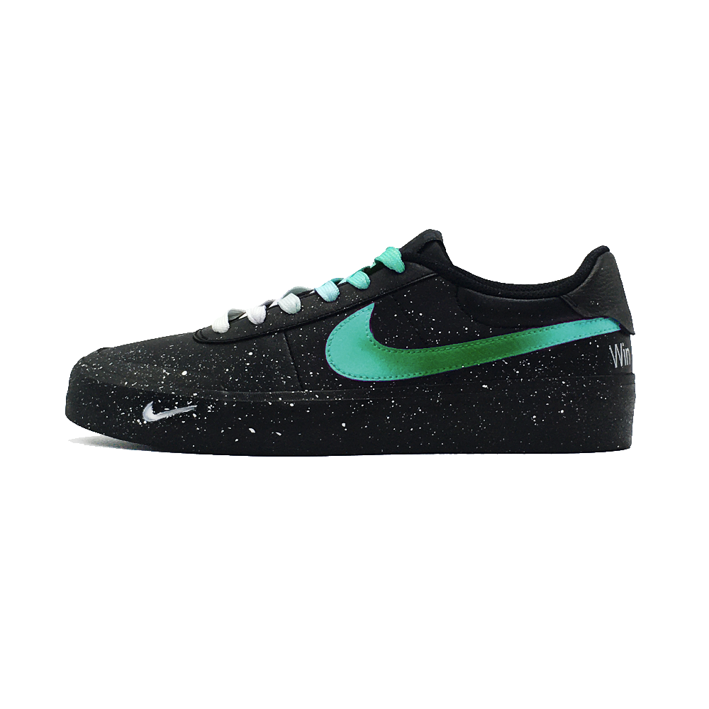 Nike Court Shot Cyan Wheat Wear resistant And Lightweight Low Top Skateboard Shoes Unisex Black