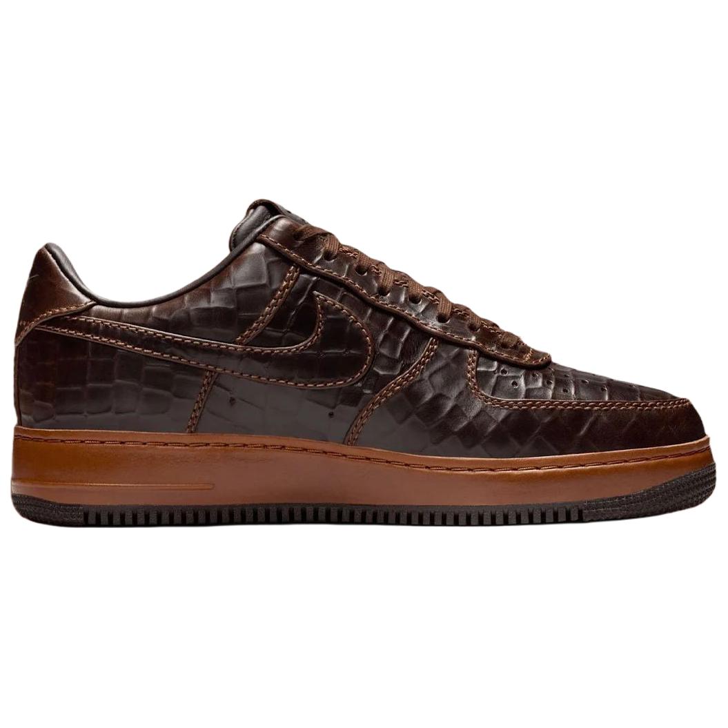 Nike Air Force 1 Low top Skateboard Shoes Men's Brown Black