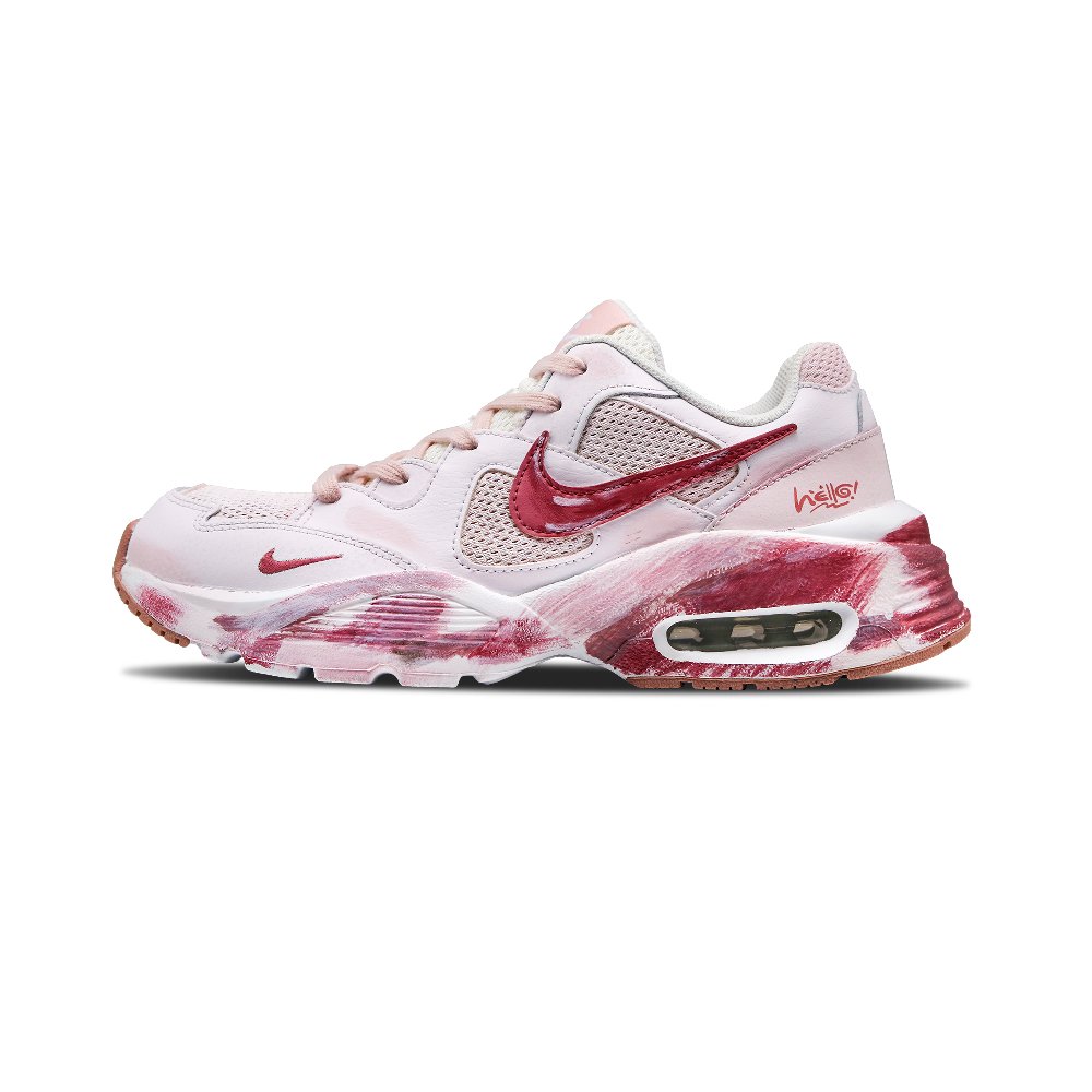 Nike Air Max Fusion Abrasion Resistant Low Top Running Shoes Women's Pink