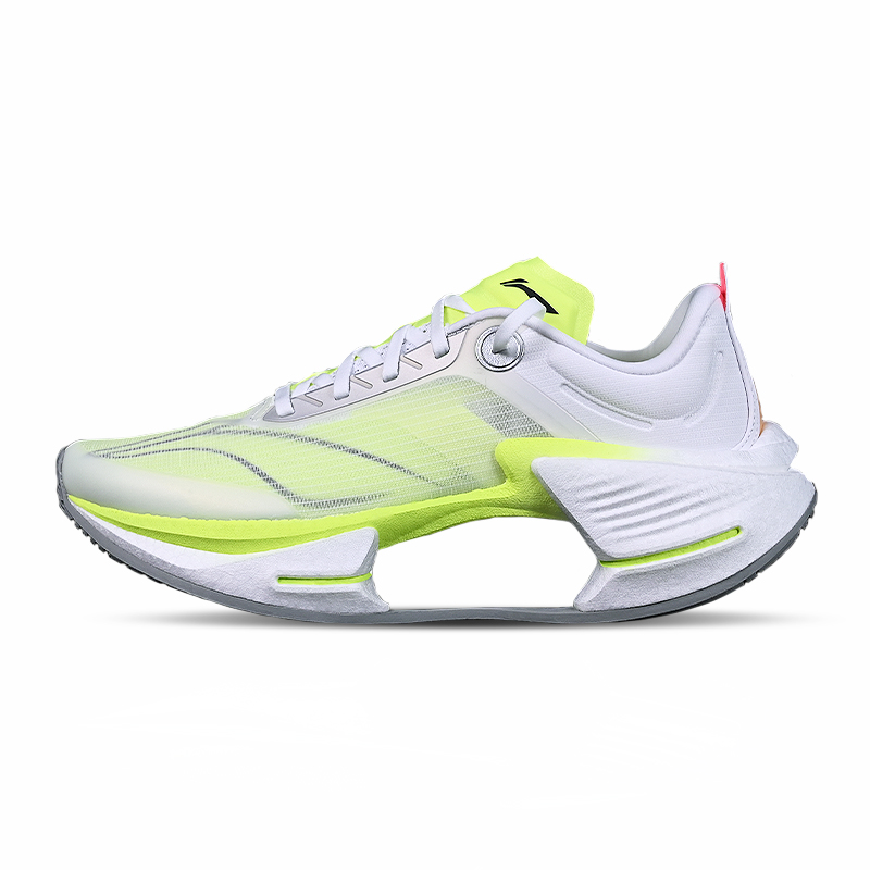 LiNing Shadow 3 ESSENTIAL Cushioning Support Rebound Low Top Casual Running Shoes Unisex White Yellow Green