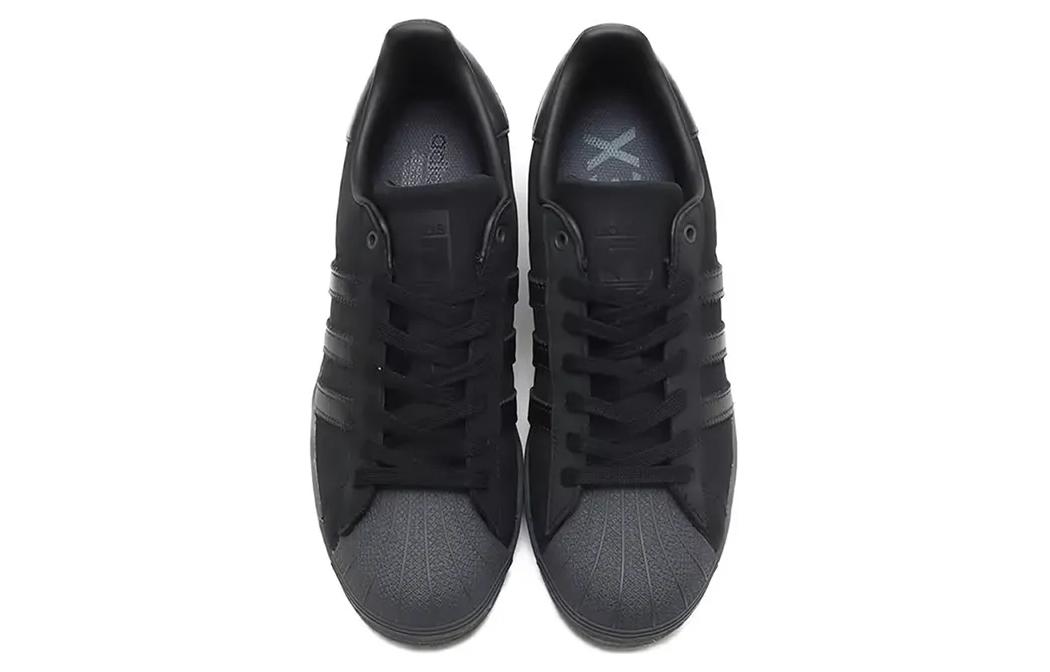 Adidas Originals SUPERSTAR Cushioning Lightweight Low Top Skateboard Shoes Men's Black Gray купить в интернет-магазине Yoocart с быстрой доставкой по России.