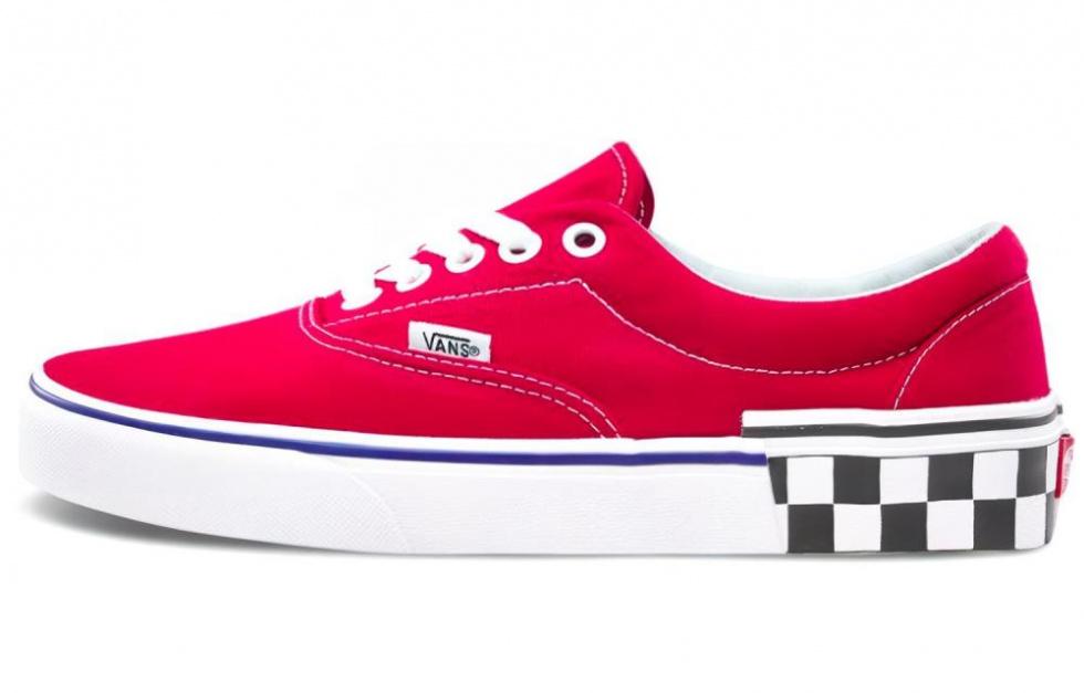 Vans Era 'Check Block Tango Red'