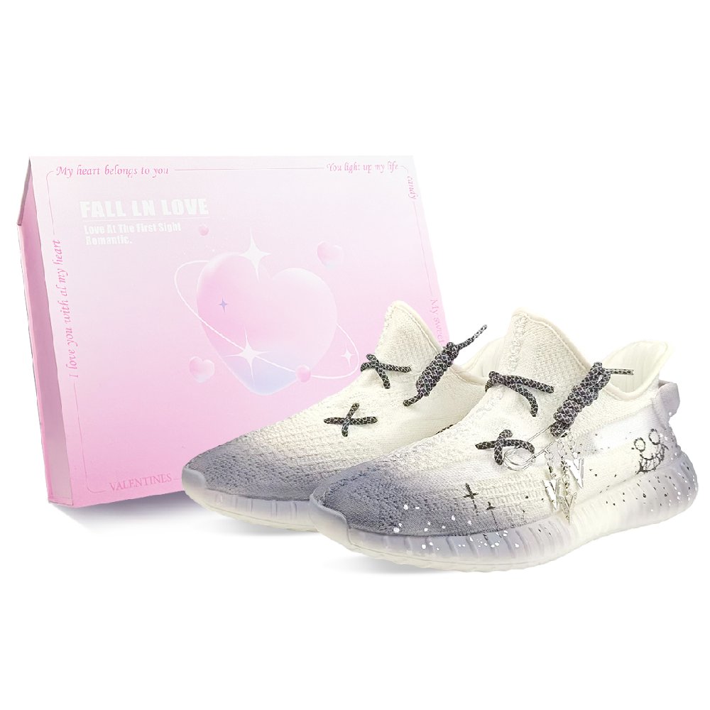 Adidas Originals Yeezy Boost 350 V2 Abrasion Resistant Low Top Casual Shoes Unisex White