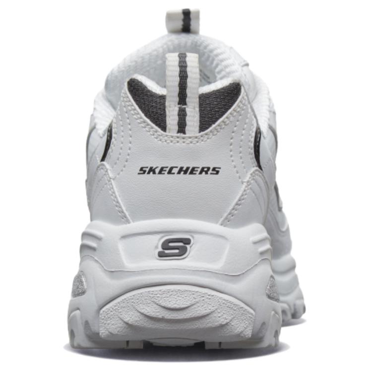 Skechers D'Lites Low Top Chunky Sneakers Women's White