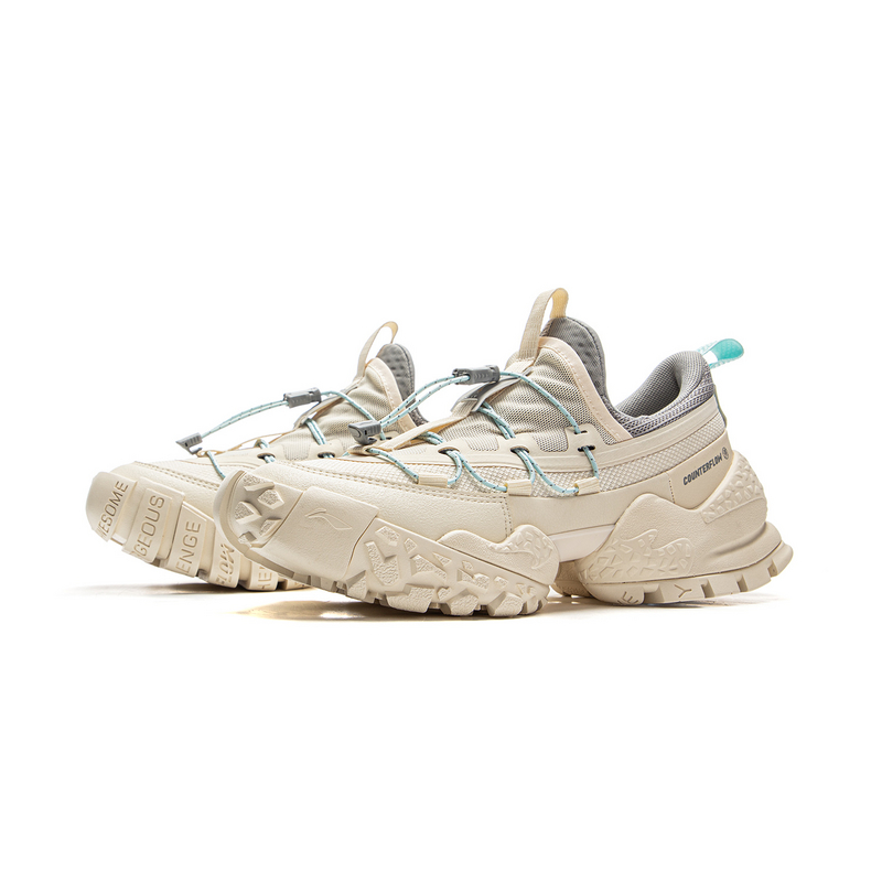LiNing CF Tracing, Forest Environment Low Top Hiking Shoes Women's Beige Gray купить в интернет-магазине Yoocart с быстрой доставкой по России.