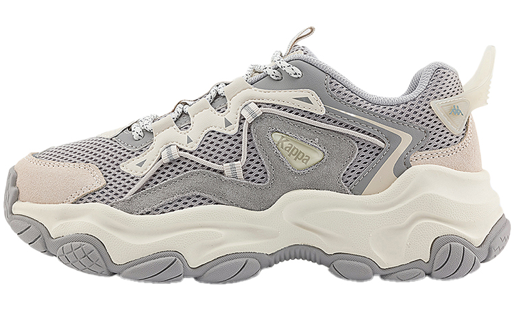 Kappa Breathable Coverage Low-Top Chunky Sneakers Unisex Gray