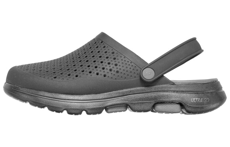 Skechers Go Walk 5 Rubber Sole Closed Toe Slippers Men's Black