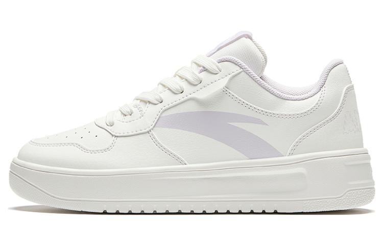 Anta Relaxed Anti Slip Wear Resistant Low Top Skateboard Shoes Women's White