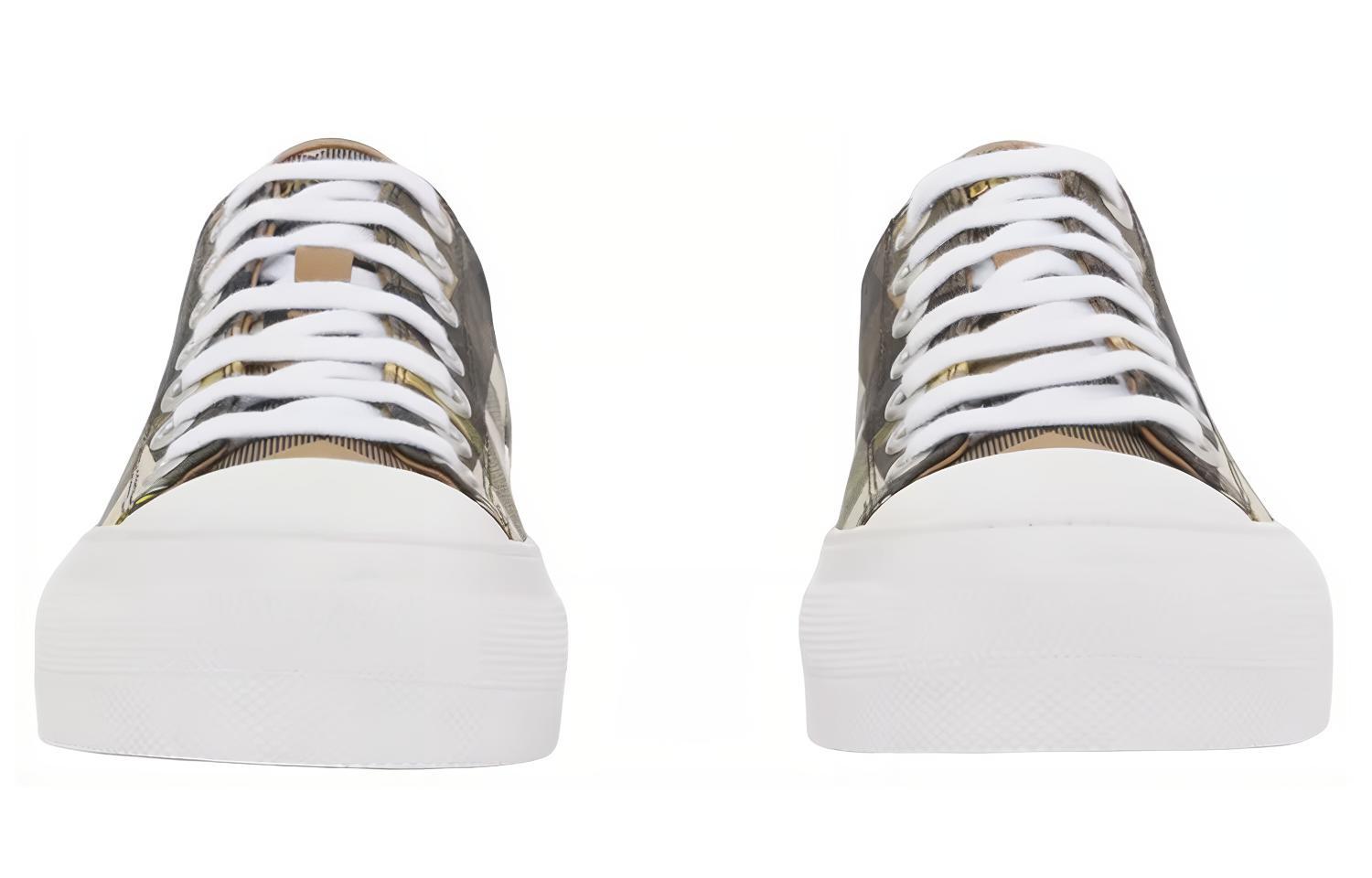 Burberry Exaggerated Check Cotton Sneakers Wheat Women's купить в интернет-магазине Yoocart с быстрой доставкой по России.