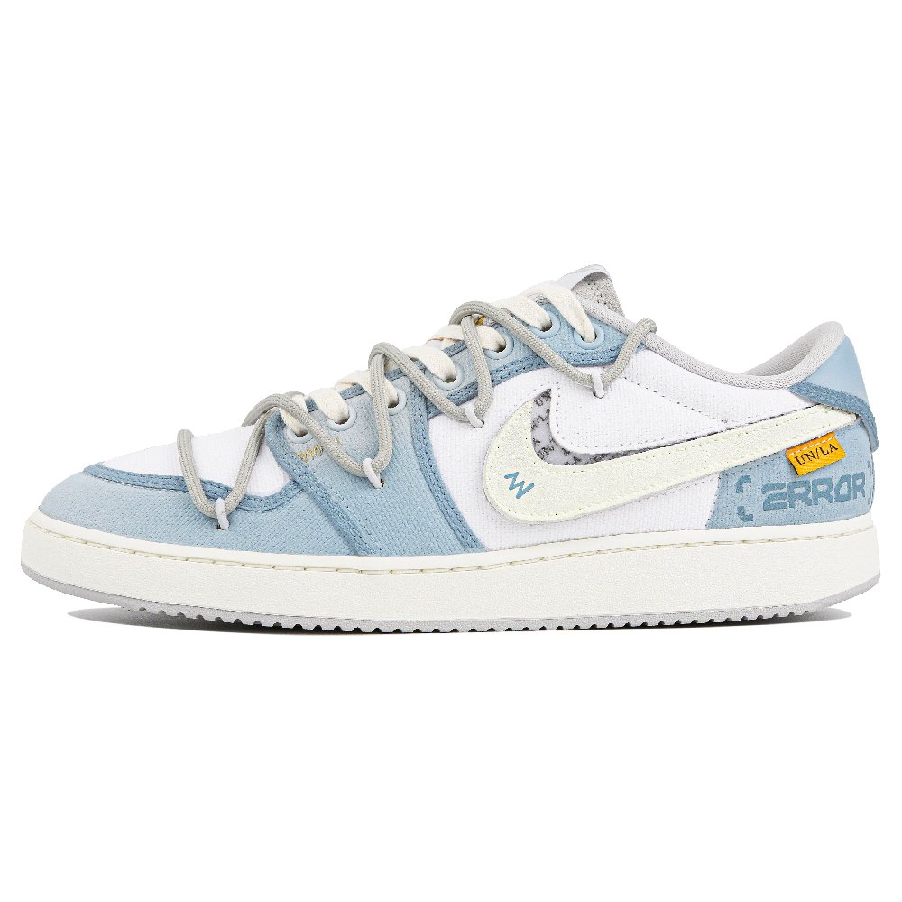 Union LA x Jordan Air Jordan 1 Icy Snow Dream Low Top Vintage Basketball Shoes Unisex Blue White