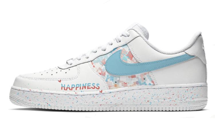 Nike Air Force 1 Low-Top Skateboard Shoes Men's Pure White