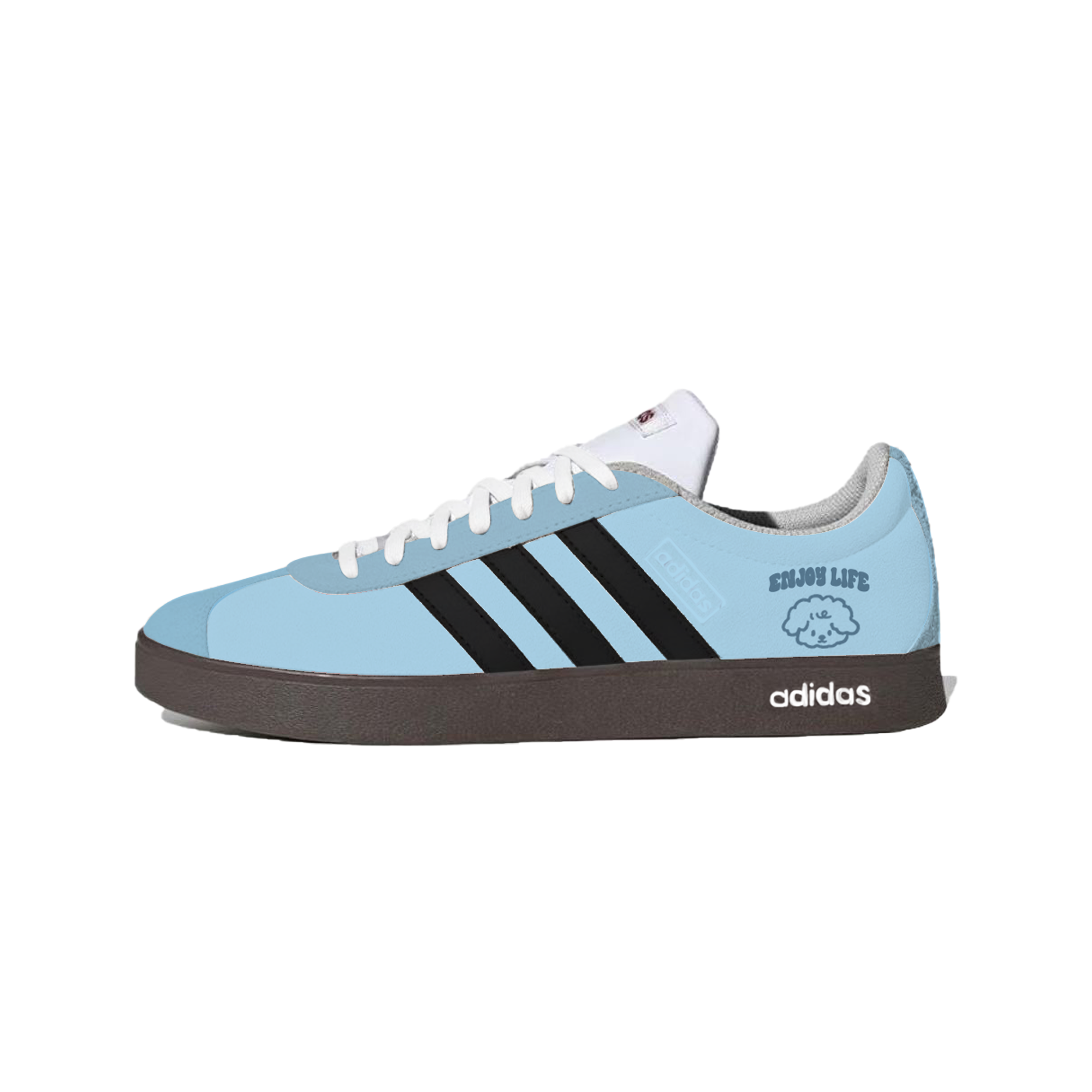 Adidas VL COURT 2.0 Lemon Joy Cushioning, Wear Resistant Low Top Skateboard Shoes Unisex Blue Black купить в интернет-магазине Yoocart с быстрой доставкой по России.