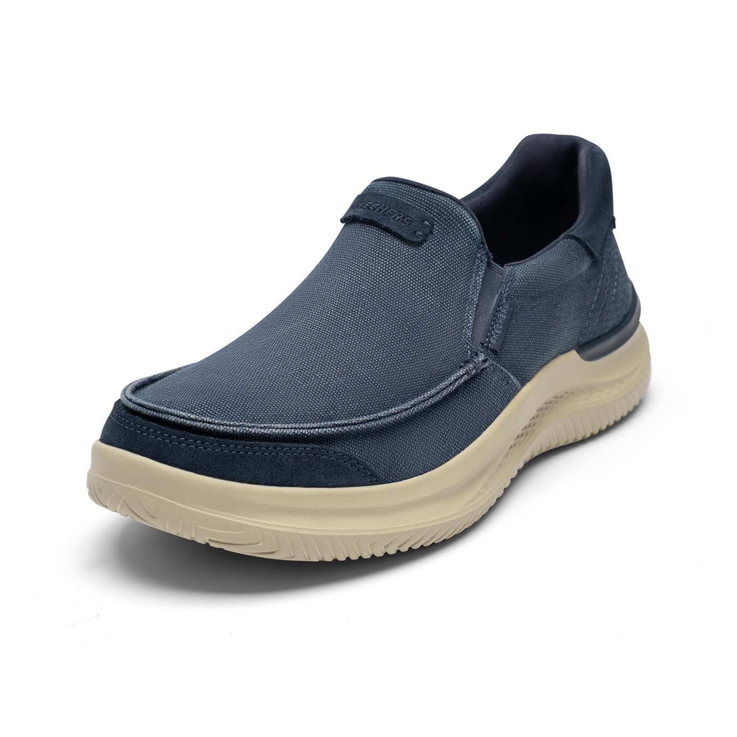 Skechers HASTING Low top Casual Shoes Men's Marine Blue