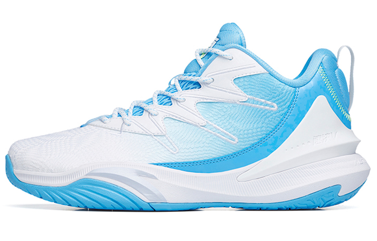 ANTA The Dagger 5 Basketball Shoes Men's Low top White/Clear Spring Blue
