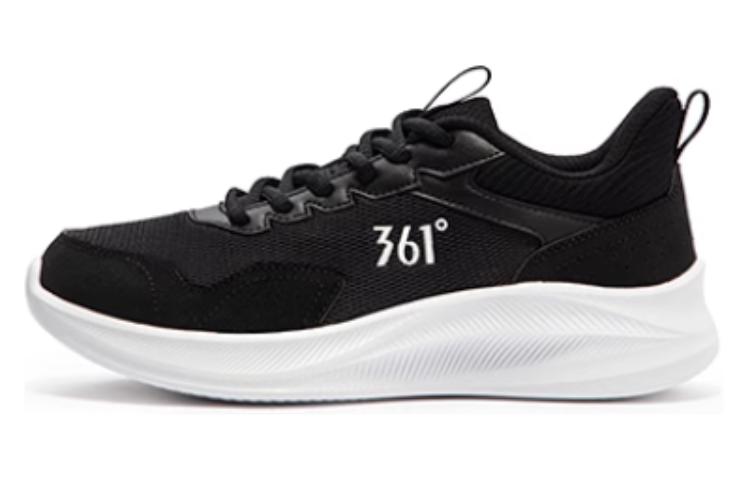 361° Anti Slip Wear Resistant Low Top Running Shoes Women's Black White