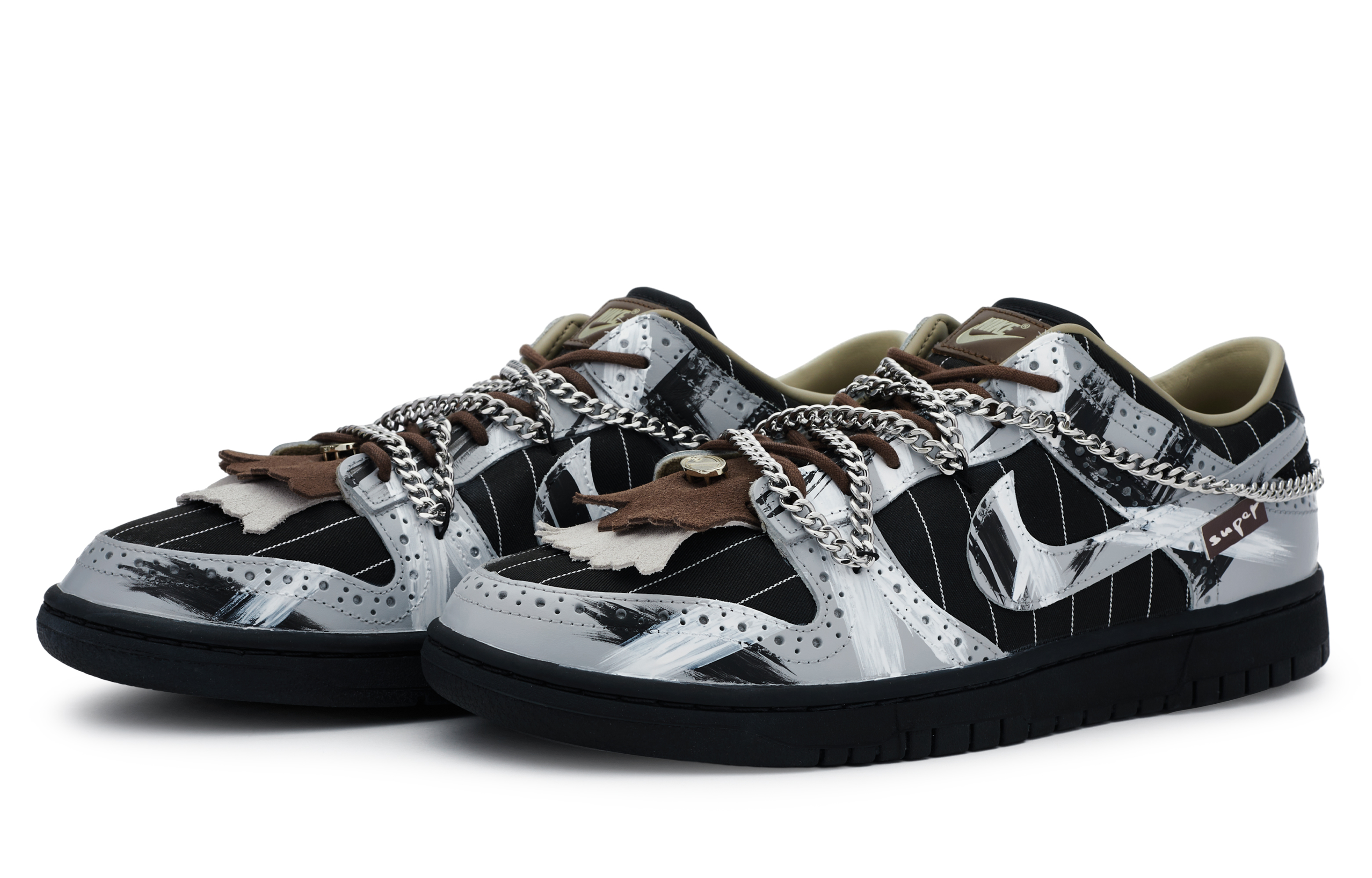 Nike Dunk Skateboard Shoes Unisex Low-Top Gray/White