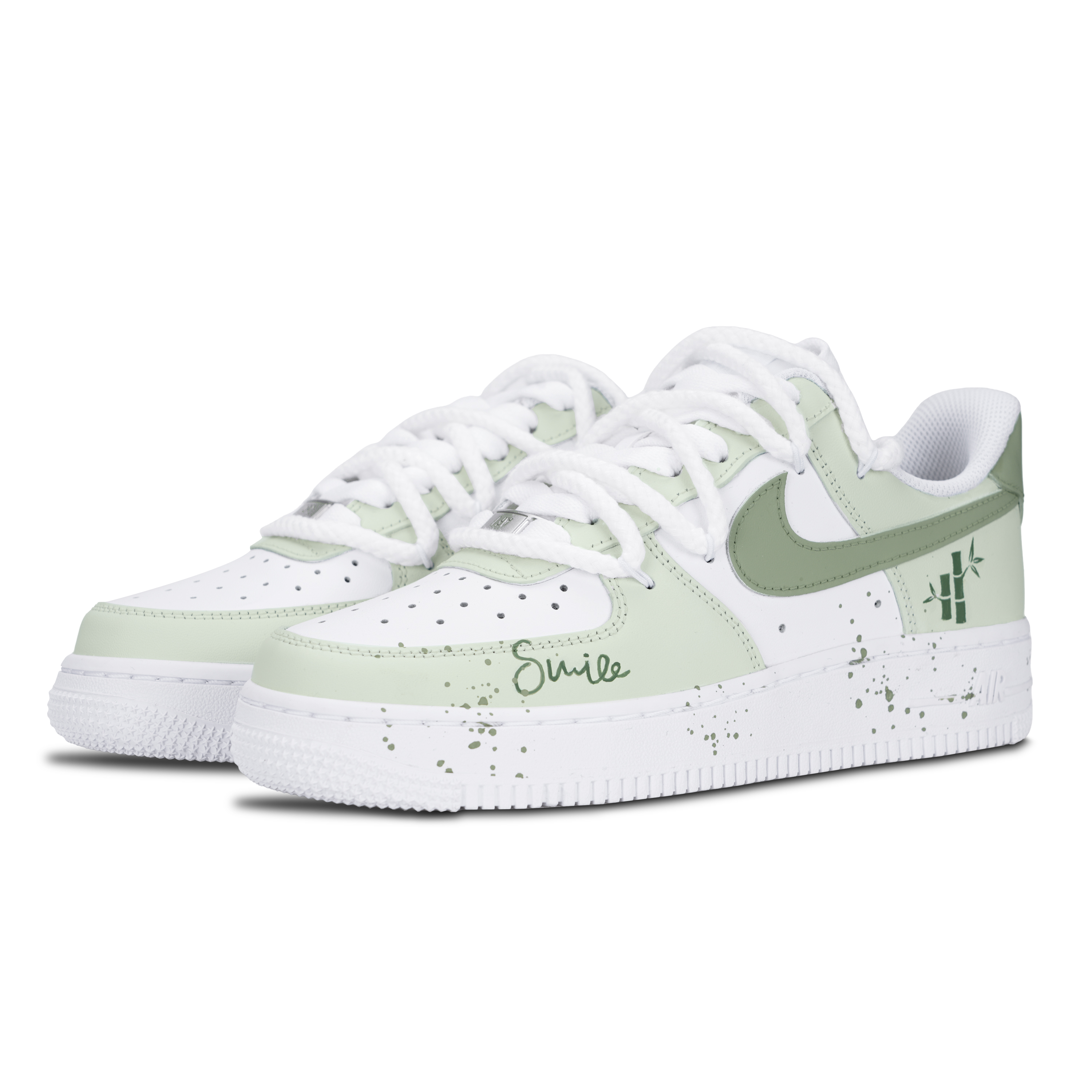 Nike Air Force 1 Air Force 1, Green Shade Bamboo Abrasion Resistant Low top Skateboard Shoes Unisex Green купить в интернет-магазине Yoocart с быстрой доставкой по России.