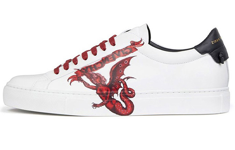 Givenchy Low Top Stylish Skateboarding Shoes Men's White